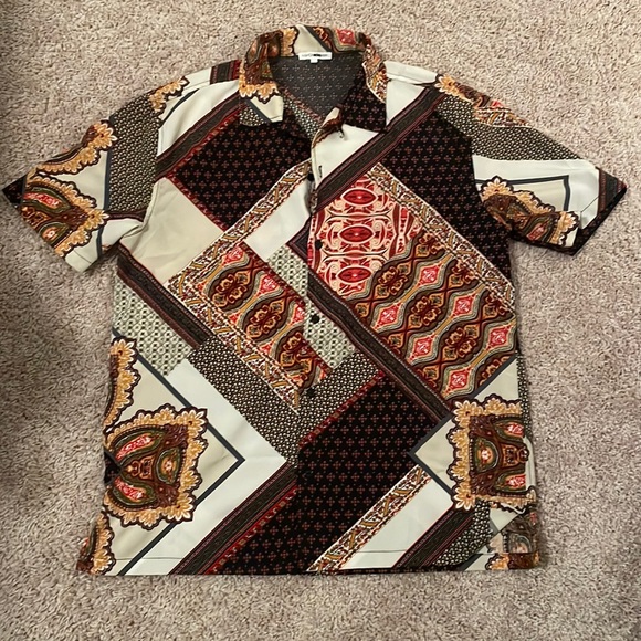 Men’s Baroque Printed Button Down - Picture 1 of 3